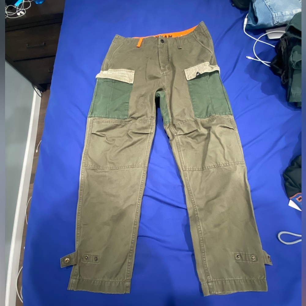 Denham the Jeanmaker Nato Patchwork Olive